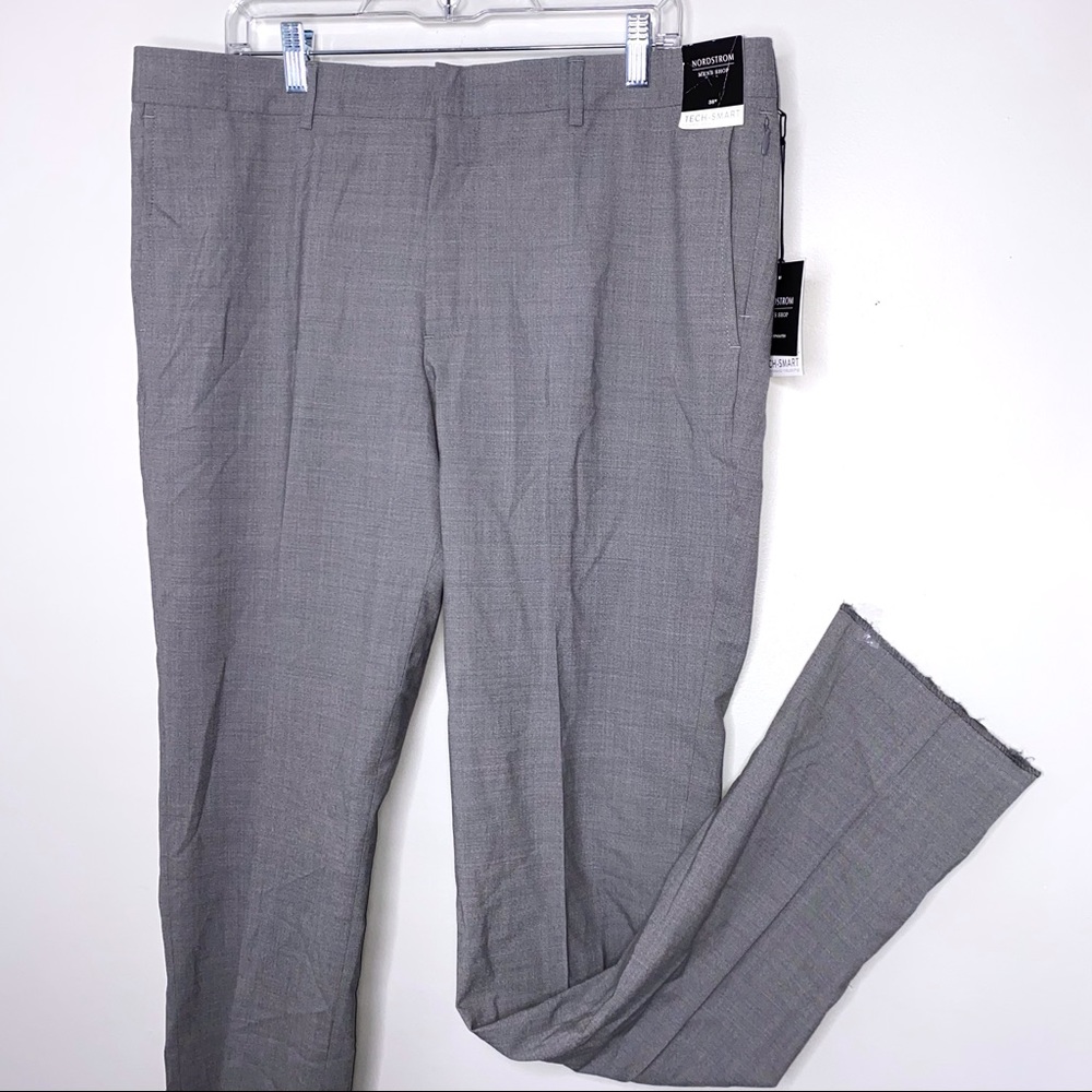 Nordstrom Men’s Shop NWT Wool Gray Tech-Smart Pants W38 !